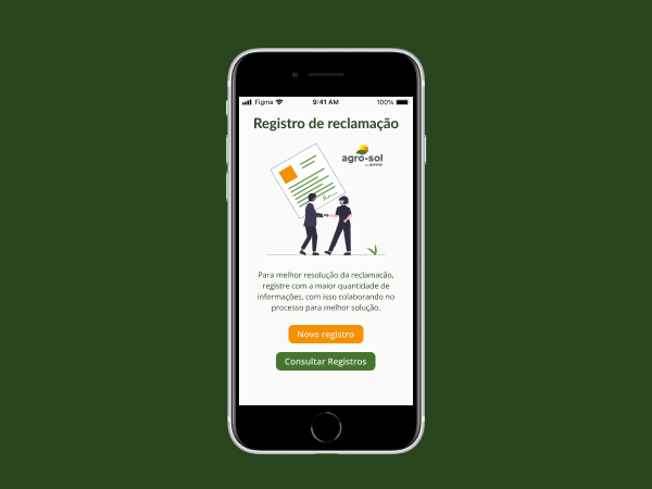Featured Image: Home Screen of the Registration App